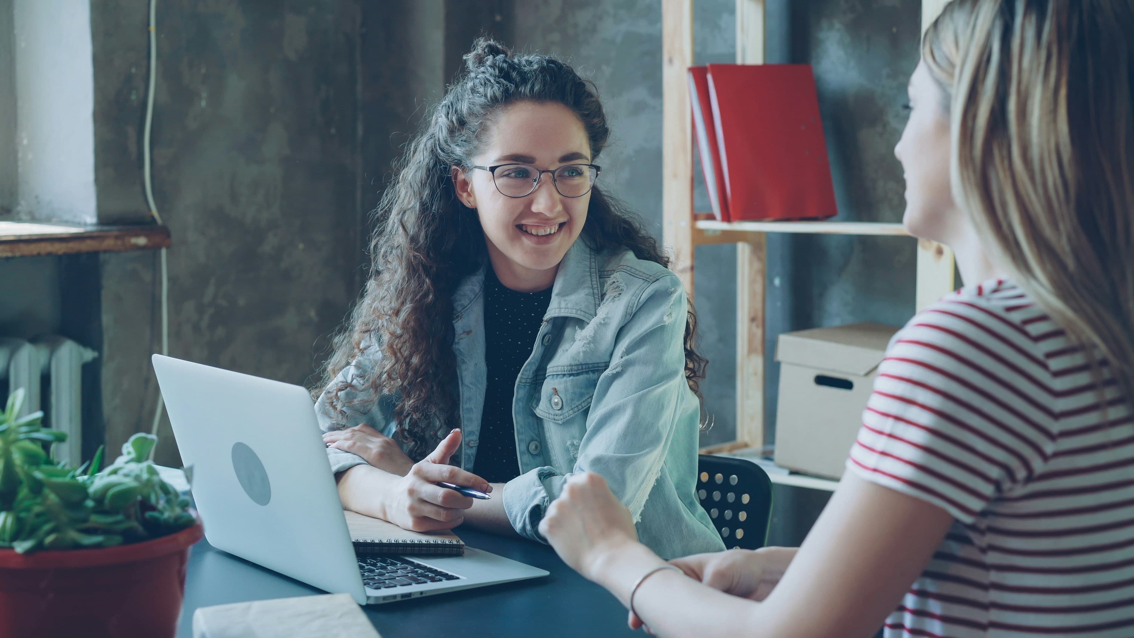 Candidate focusing on interview preparation